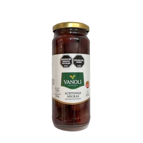 Aceitunas Negras FRASCO x 330 grs.
