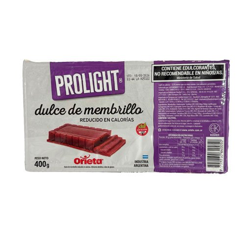 Dulce de Membrillo sin azúcar x 400 grs.