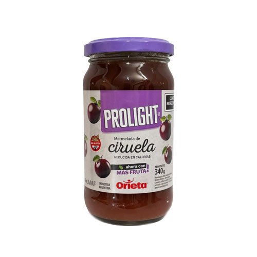Mermelada Ciruela SIN AZÚCAR x 340 grs.