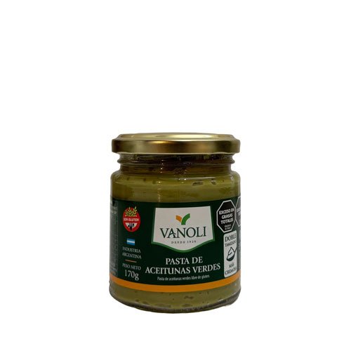 Pasta de Aceitunas Verdes FRASCO x 170 grs.