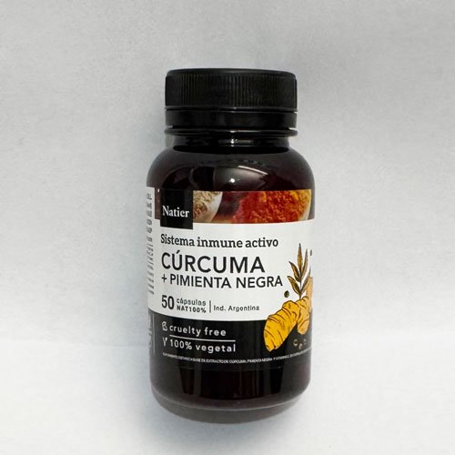 Cúrcuma + Pimienta Negra x 50 caps.