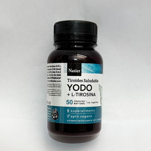 Yodo + L-Tirosina x 50 caps.