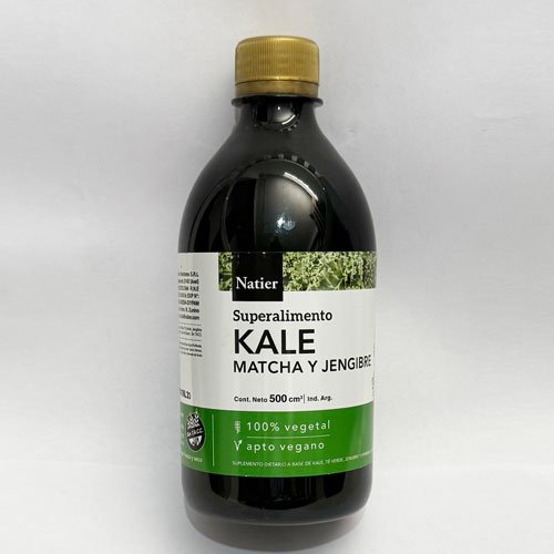 Jugo de Kale + Matcha + Jengibre x 500 cm3