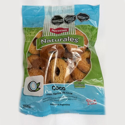 Rosquitas con coco y miel x 250 grs.