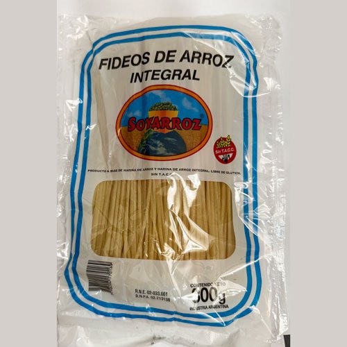 Fideos de Arroz Integral x 300 grs.