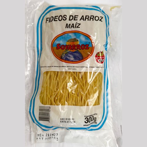 Fideos de Arroz Tradicional Maíz x 300 grs.