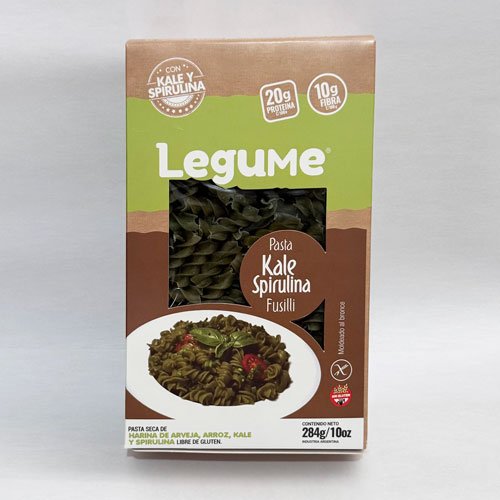 Fusilli de Kale y Spirulina x 284 grs.
