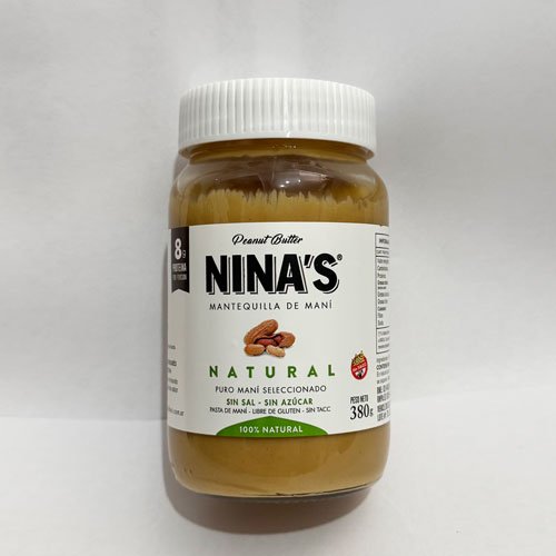 Mantequilla de Mani-100% Natural-( s/az.- s/sal ) x 380 grs.