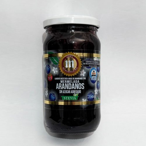 Mermelada de Arándano c/ Stevia x 360 grs.