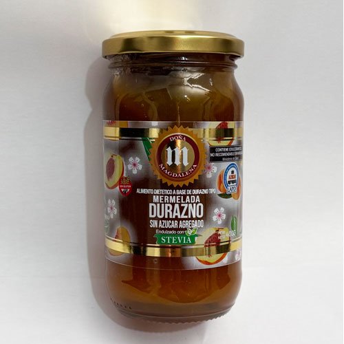 Mermelada de Durazno c/ Stevia x 360 grs.