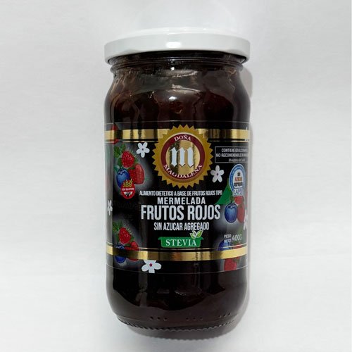 Mermelada de Frutos Rojos c/ Stevia x 360 grs.