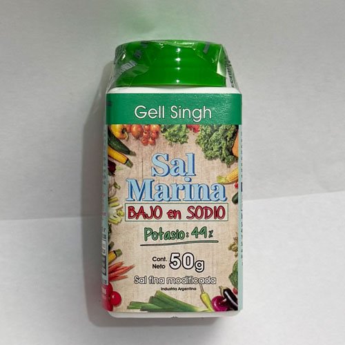 Sal Marina Baja en Sodio x 50 grs.