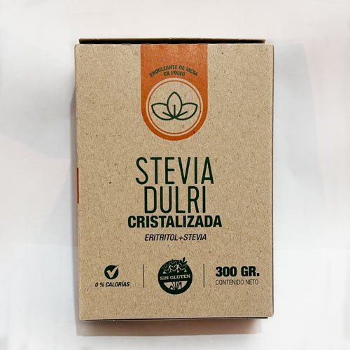 Stevia Cristalizada (Eritritol+Stevia) x 300 grs.