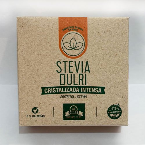 Stevia Cristalizada (Eritritol+Stevia) x 30 sobres