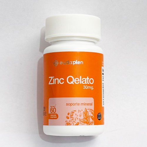 Zinc Quelato 30mg  x 60 cáps.