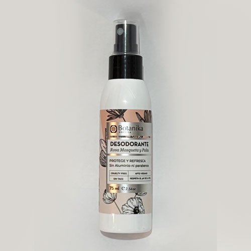 Desodorante Rosa Mosqueta + Palta Spray x 75 ml.