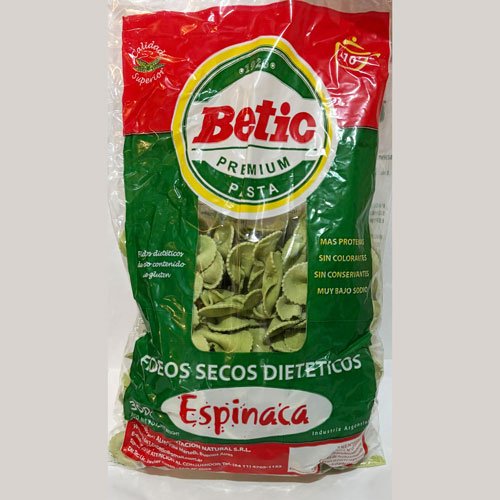 Moñitos Diet Espinaca x 300 grs.